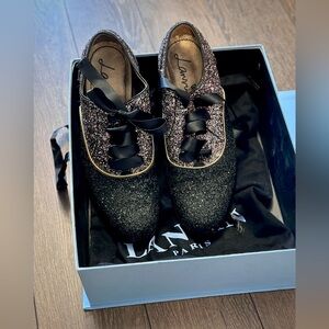 RARE runway Lanvin Glitter Sneakers - Black and Pink